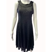 R &amp; M Richards Women&#39;s Black Sleeveless Lace &amp; Sequence Dress Size 8 SKU 4394 - $41.77