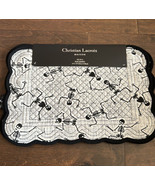 Christian Lacroix Set of 4 Quilted Placemats Set of 4 Dancing Skeletons - £27.51 GBP