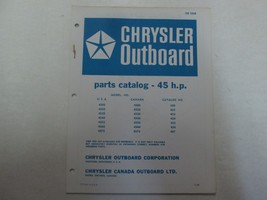 1968 Chrysler Outboard 45 HP Parts Catalog Manual Factory OEM OB 1068 *** - £7.85 GBP