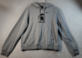 Michigan State Spartans Nike Hoodie Womens Size Medium Gray Long Sleeve Football - £14.04 GBP
