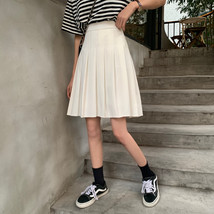 Black Pleated Midi Skirt Outfit Women Plus Size Pleated Midi Skirt image 6