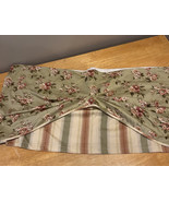 Waverly Home Classics Fairfield Valance 78 x 17 Draped Pleat Floral Stri... - $34.12 CAD