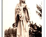 RPPC Third Station Wood Carving  Sanctuary Of Our Sorrowful Mother Postc... - $2.92