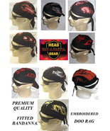 HAV-A-HANK HAV-A-DANNA EMBROIDERED FITTED BANDANA TIES Doo Do Rag Skull ... - $9.99
