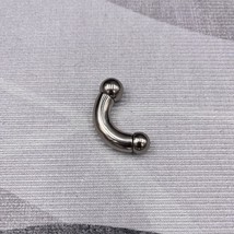 In Stock Gauge/Thickness 9mm Titanium Body Jewelry Bent Barbell - $35.00