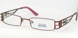 Collection Creativ 1140 780 Burnt Red /GREEN Unique Eyeglasses Glasses 49-18-135 - £38.21 GBP