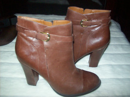 IVANKA TRUMP Buckled Ankle Leather Booties - Size 10 new - £95.10 GBP