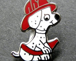 FIREFIGHTER DOG DALMATIAN FIREHOUSE CUTE FIRE HOSE PIN 3/4 INCH - £4.50 GBP