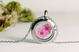 cherry blossom necklace,cherry blossom,Sakura cherry blossoms,flower necklace - £14.36 GBP