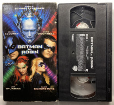 1997 Batman And Robin Arnold George Clooney Schwarzenegger VHS Tape Tested - £2.39 GBP