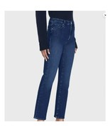 FRAME Le Sleek Straight Size 25 Thunderstorm Blue Jeans Denim Fits 26x27 - $107.96 CAD