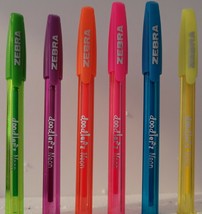 Zebra Neon Gel Pens Med 1.0 mm Comfort Grips Pocket Clip 2/Pk, Select Color - £3.16 GBP