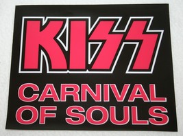 Vintage KISS Carnival Of Souls 1997 Album Promo Window Cling Sticker Decal  - £9.48 GBP