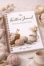 Knitting Project Journal - Cozy Knitters Planner - Yarn Stash & Project Tracker - $34.99