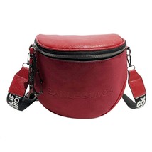 2022 INS Fashion Women Semicircle Saddle Bag Soft Pu Leather Bucket Shoulder Bag - £15.36 GBP