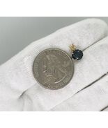 1.00ctw Round Jet Black AAA Natural Diamond Pendant 14K Solid Yellow Gold - $395.98