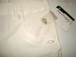 Womens 12 New NWT Golf Palm Capri Pants Pockets Long UPF 50 White Oakley... - £77.66 GBP