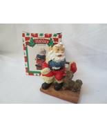 Holiday Collection World Bazaars Elf as Santa with Dog Figurine MIB - £7.81 GBP