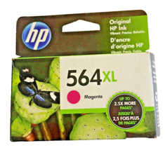 Printer Ink Cartridge HP 564XL Magenta Ex Date 7/2022 New in Package Gen... - $9.37