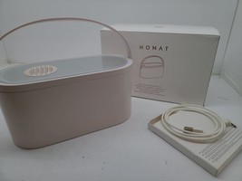 Monat Bright Top Led Mirror Travel Tote Light Pink Makeup, Hair, Face NEW - £10.59 GBP