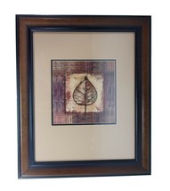N Wyatt Jr Art Work Leaf Abstract Dark Wood Frame 20.5 x 24.5 Inch - $11.97 CAD
