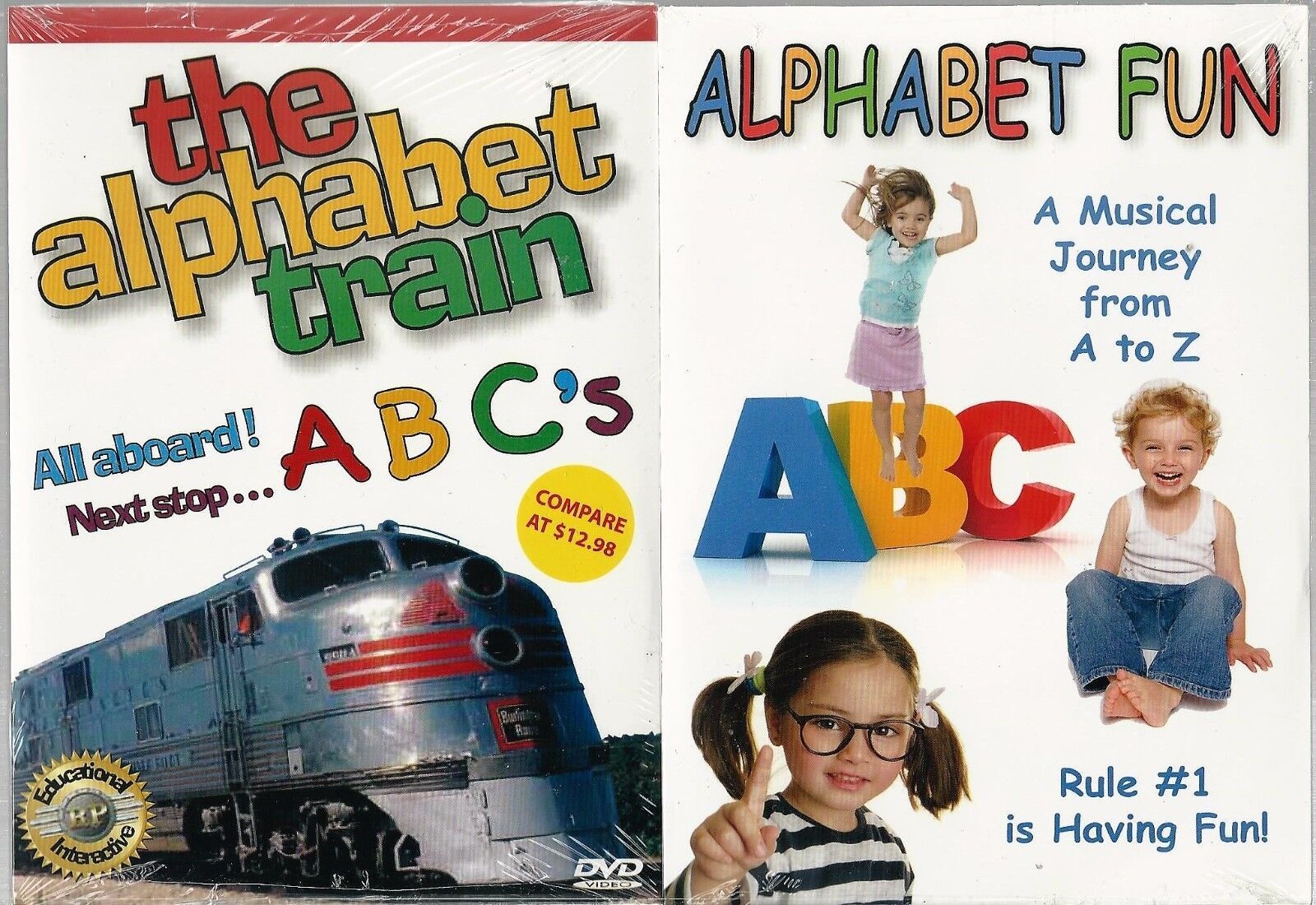 Primary image for 2 DVD-SET THE ALPHABET TRAIN ABC'S  & ALPHABET FUN MUSICAL JOURNEY A to Z