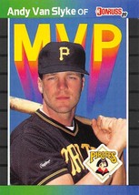 1989 Donruss MVP #BC10 Andy Van Slyke Pittsburgh Pirates ⚾ - £0.69 GBP