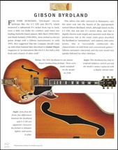 1961 Gibson Byrdland acoustic guitar 8.5 x 11 pin-up photo history article - $4.23