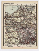 1930 Original Vintage Map Of Eastern Netherlands / Germany - $24.51