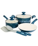 Spice by Tia Mowry Savory Saffron 7 Piece Ceramic Nonstick Aluminum Cook... - $166.21 CAD