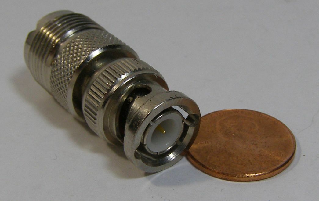 UNKNOWN BRAND  BNC TO COAXIAL ADAPTER SILVER/GOLD A-13 - $4.99