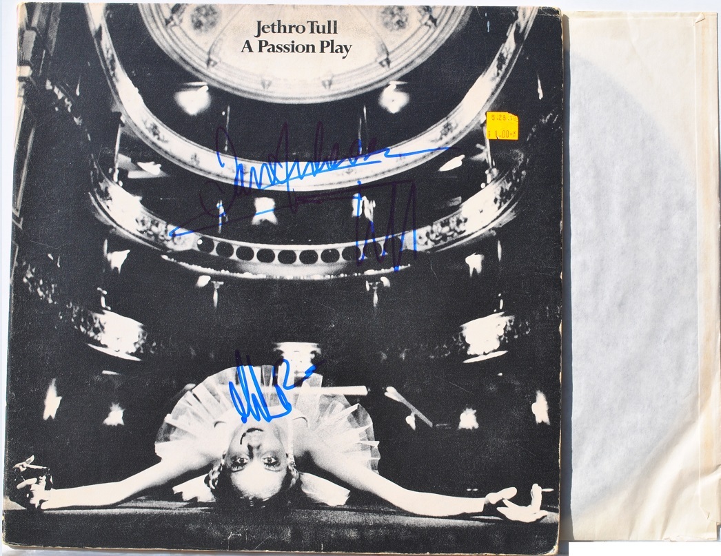 IAN ANDERSON &amp; MARTIN BARRE - JETHRO TULL - PASSION PLAY SIGNED ALBUM w/COA - $289.00