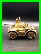 Rare Uncommon Vintage Military Tank Push Button Petrol Lighter - In Work... - $153.44