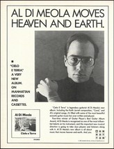 Al Di Meola Cielo e Terra 1985 Manhattan Records advertisement print - $4.23