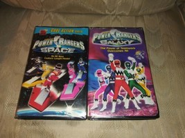 2 Power Rangers VHS Space Lost Galaxy Saban 1998 1999 Fox Kids Damaged Clamshell - £17.12 GBP