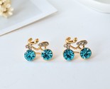 Olden crystal bike bicycle cycle stud earrings for women girl s rider jewelry free thumb155 crop