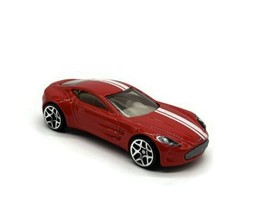 Hot Wheels ASTON MARTIN ONE-77 2020 Red &amp; White Car Toy Vehicle Mattel M... - £9.81 GBP