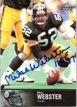 Mike Webster Signed 1997 Upper Deck Legends Autographed Pittsburgh Steel... - £116.84 GBP