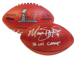 MATTHEW STAFFORD Autographed &quot;SB LVI Champs&quot; Super Bowl LVI Football FAN... - £512.05 GBP