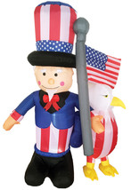 Morris Inflatable Uncle Sam with Eagle - £158.96 GBP