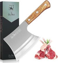 La Tim&#39;S Meat Cleaver Knife, 2 Lb Heavy Duty Cleaver With, Solid Wood Handle - $47.99