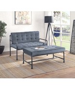 Brantley 48&quot; Bench, Gray Velvet &amp; Sandy Gray Finish - €205,12 EUR