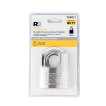 RELIABILT Keyed Padlock, 2-3/8-in Wide x 1-in Shackle Keyed Different - $29.69