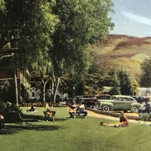 Landing Spot Hotel Gilman Hot Springs California Cars Vintage Postcard - £7.84 GBP