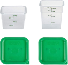 Cambro Containers with Lids - 2 Quart and 4 Quart Food Storage Set - 2 Pack - $40.18