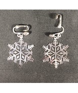 Avon Holiday Winter Snowflake Earrings With Box Signed - $187.21 MXN
