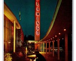 Flamingo Hotel Night View  Santa Rosa California CA UNP Chrome Postcard V24 - $5.89