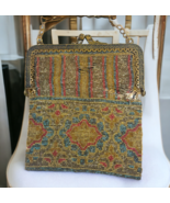Antique Gold Tone Glass Beaded Flapper 1920s Great Gatsby Vintage Purse ... - £58.90 GBP