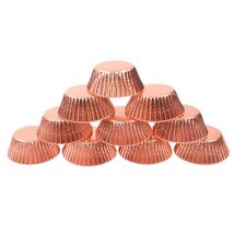 150 Rose Gold Cupcake Liners Foil Metallic Standard Paper Baking Muffin ... - $9.55