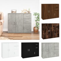 Large Rectangular Wooden Home Sideboard Storage Cabinet Unit 3 Doors 2 Drawers - £78.44 GBP+
